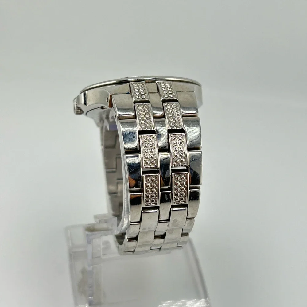 Bulova Phantom Men's Silver Stainless Steel Crystal Dial 42mm Date Watch #506